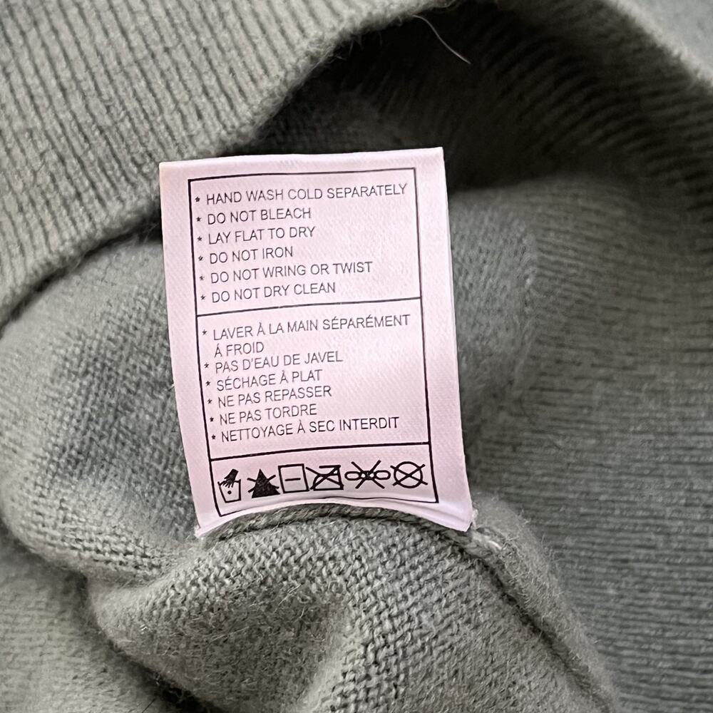 Quince Green Mock Neck Sweater Women's XS 100% Cashmere - Picture 4 of 8